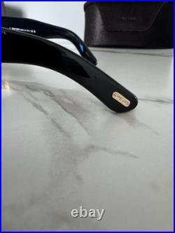 TOM FORD Bronson TF1044 Unisex Sunglasses Black Frame/Blue Lens 6012-140