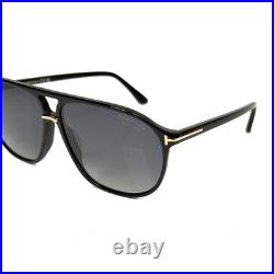 TOM FORD Bruce TF1026 01D Black Aviator Unisex Classic POLARIZED 1026 Sunglasses