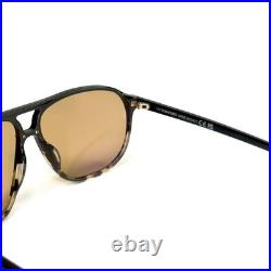 TOM FORD Bruce TF1026 05E Black Brown Aviator Unisex Classic 1026 Sunglasses TOM FORD Bruce TF1026 05E Black Brown Aviator Unisex Classic 1026 Sunglasses