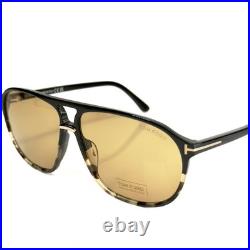 TOM FORD Bruce TF1026 05E Black Brown Aviator Unisex Classic 1026 Sunglasses TOM FORD Bruce TF1026 05E Black Brown Aviator Unisex Classic 1026 Sunglasses