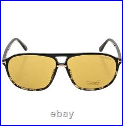 TOM FORD Bruce TF1026 05E Black Brown Aviator Unisex Classic 1026 Sunglasses TOM FORD Bruce TF1026 05E Black Brown Aviator Unisex Classic 1026 Sunglasses