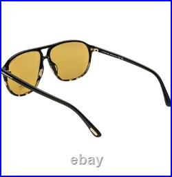TOM FORD Bruce TF1026 05E Black Brown Aviator Unisex Classic 1026 Sunglasses TOM FORD Bruce TF1026 05E Black Brown Aviator Unisex Classic 1026 Sunglasses
