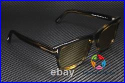 TOM FORD Buckley-02 FT0906 55E Shiny Brown Yellow 56 mm Men's Sunglasses