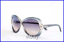 TOM FORD Butterfly Sunglasses MARGOT TF226 20B Transparent Grey