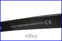 TOM FORD CAMPBELL TF198 01A Mens Large SQUARE Sunglasses BLACK GREY women RARE