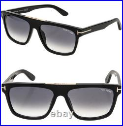 TOM FORD CECILIO-02 TF628 01B Black Modern Men Aviator Sunglasses 628 FT628