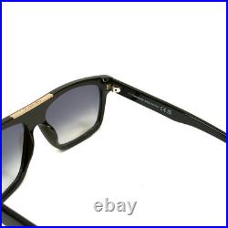 TOM FORD CECILIO-02 TF628 01B Black Modern Men Aviator Sunglasses 628 FT628