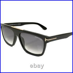 TOM FORD CECILIO-02 TF628 01B Black Modern Men Aviator Sunglasses 628 FT628