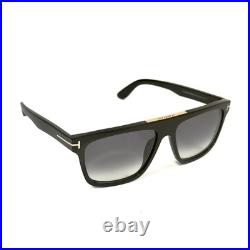 TOM FORD CECILIO-02 TF628 01B Black Modern Men Aviator Sunglasses 628 FT628