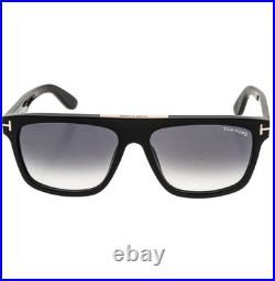 TOM FORD CECILIO-02 TF628 01B Black Modern Men Aviator Sunglasses 628 FT628