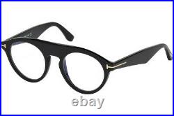 TOM FORD Christopher-02 FT0633 001 Eyeglasses Shiny Black Frame 49 mm