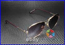TOM FORD Clark FT0823 28U Rose Gold Bordeaux Mirror Metal 59mm Unisex Sunglasses