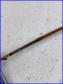 TOM FORD Clear Brown Frame Butterfly-Shaped Sunglasses 65 20-138