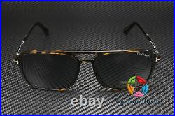 TOM FORD Crosby FT0910 52V Classic Dark Havana Dark Teal 59 mm Men's Sunglasses