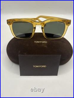 TOM FORD DAX FT0751 39N Crystal Yellow Green Unisex 0751 Sunglasses TF751