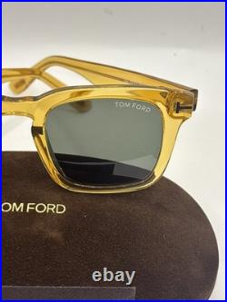 TOM FORD DAX FT0751 39N Crystal Yellow Green Unisex 0751 Sunglasses TF751