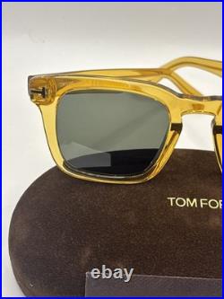 TOM FORD DAX FT0751 39N Crystal Yellow Green Unisex 0751 Sunglasses TF751