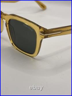 TOM FORD DAX FT0751 39N Crystal Yellow Green Unisex 0751 Sunglasses TF751