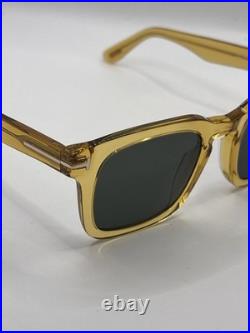 TOM FORD DAX FT0751 39N Crystal Yellow Green Unisex 0751 Sunglasses TF751