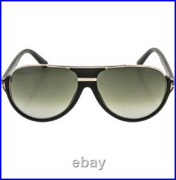 TOM FORD DIMITRY TF334 01P Black Green Aviator Unisex Classic 334 Sunglass FT334