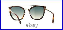 TOM FORD Dahlia-02 0648 56P Havana & Gold /Blue Gradient Sunglasses Sonnenbrille
