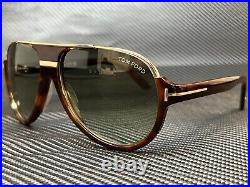 TOM FORD Dimitry FT0334 56K Dark Havana Oval 59 mm Men's 59 mm Sunglasses