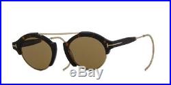 TOM FORD FARRAH-02 TF 631 52J Havana Gold Brown Cable Temples SUNGLASSES 49mm