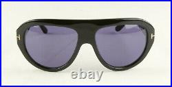 TOM FORD FELIX 02 FT0589 01V Men's Sunglasses BLACK BLUE