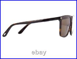 TOM FORD FLETCHER TF832 52H HAVANA GOLD WithBROWN POLARIZED LENS SUNGLASSES 57-15