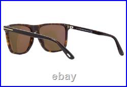 TOM FORD FLETCHER TF832 52H HAVANA GOLD WithBROWN POLARIZED LENS SUNGLASSES 57-15