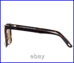 TOM FORD FLETCHER TF832 52H HAVANA GOLD WithBROWN POLARIZED LENS SUNGLASSES 57-15