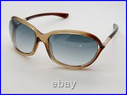 TOM FORD FT 0008/S 45P JENNIFER Brown/Blue Gradient Authentic Sunglasses TOM FORD FT 0008/S 45P JENNIFER Brown/Blue Gradient Authentic Sunglasses