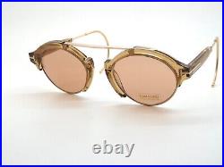 TOM FORD FT 0631/S 45E FARRAH-02 Light Brown/Brown 49mm Sunglasses