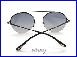 TOM FORD FT 0668/S 01C FINN Black/Grey Gradient Mirror 54mm Sunglasses