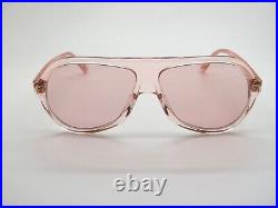 TOM FORD FT 0732/S 72Y THOMAS Translucent Pink Authentic 61mm Aviator Sunglasses