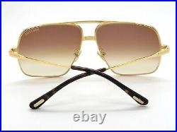 TOM FORD FT 0735-H/S 30F Frankie Gold/Brown Gradient Authentic 62mm Sunglasses