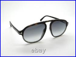 TOM FORD FT 0755/S 55B HARRISON Havana-Grey/Grey Gradient 57mm Sunglasses