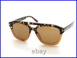 TOM FORD FT 0776/S 56E GERRARD Havana-Brown Gradient Authentic Sunglasses