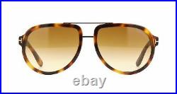 TOM FORD FT 0779 53F Sunglasses Blonde Havana Frame Gradient Brown Lenses 58mm