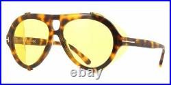 TOM FORD FT 0882 53E Sunglasses Blonde Havana Frame Brown Lenses 60mm