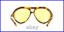 TOM FORD FT 0882 53E Sunglasses Blonde Havana Frame Brown Lenses 60mm
