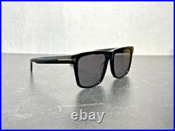 TOM FORD FT 0906 BUCKLEY-02 SUNGLASSES SHINY BLACK withGRAY LENS 01A! SHIPS TODAY