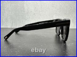 TOM FORD FT 0906 BUCKLEY-02 SUNGLASSES SHINY BLACK withGRAY LENS 01A! SHIPS TODAY