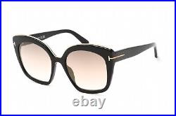 TOM FORD FT 0944 01G Womens Sunglasses Shiny Black Frame 55mm Authentic