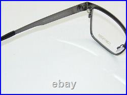 TOM FORD FT 5475/V 12V Dark Ruthenium Eyeglasses with Clip On 54mm Sunglasses