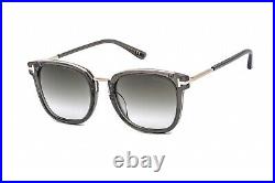 TOM FORD FT0804-K 20B Sunglasses Grey Frame Gradient Smoke Lenses 56mm