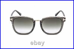TOM FORD FT0804-K 20B Sunglasses Grey Frame Gradient Smoke Lenses 56mm