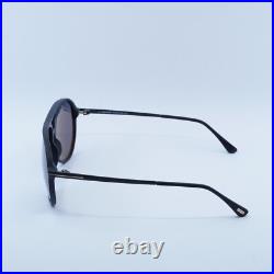 TOM FORD FT0909 02D Matte Black/Polarized Smoke 62-12-140 Sunglasses New Auth