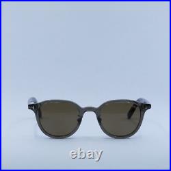 TOM FORD FT0977-D 20J Transparent Grey/Roviex 48-22-145 Sunglasses New Authentic