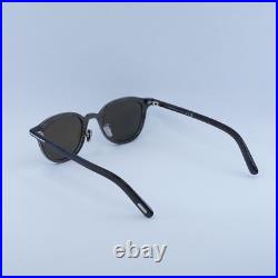 TOM FORD FT0977-D 20J Transparent Grey/Roviex 48-22-145 Sunglasses New Authentic